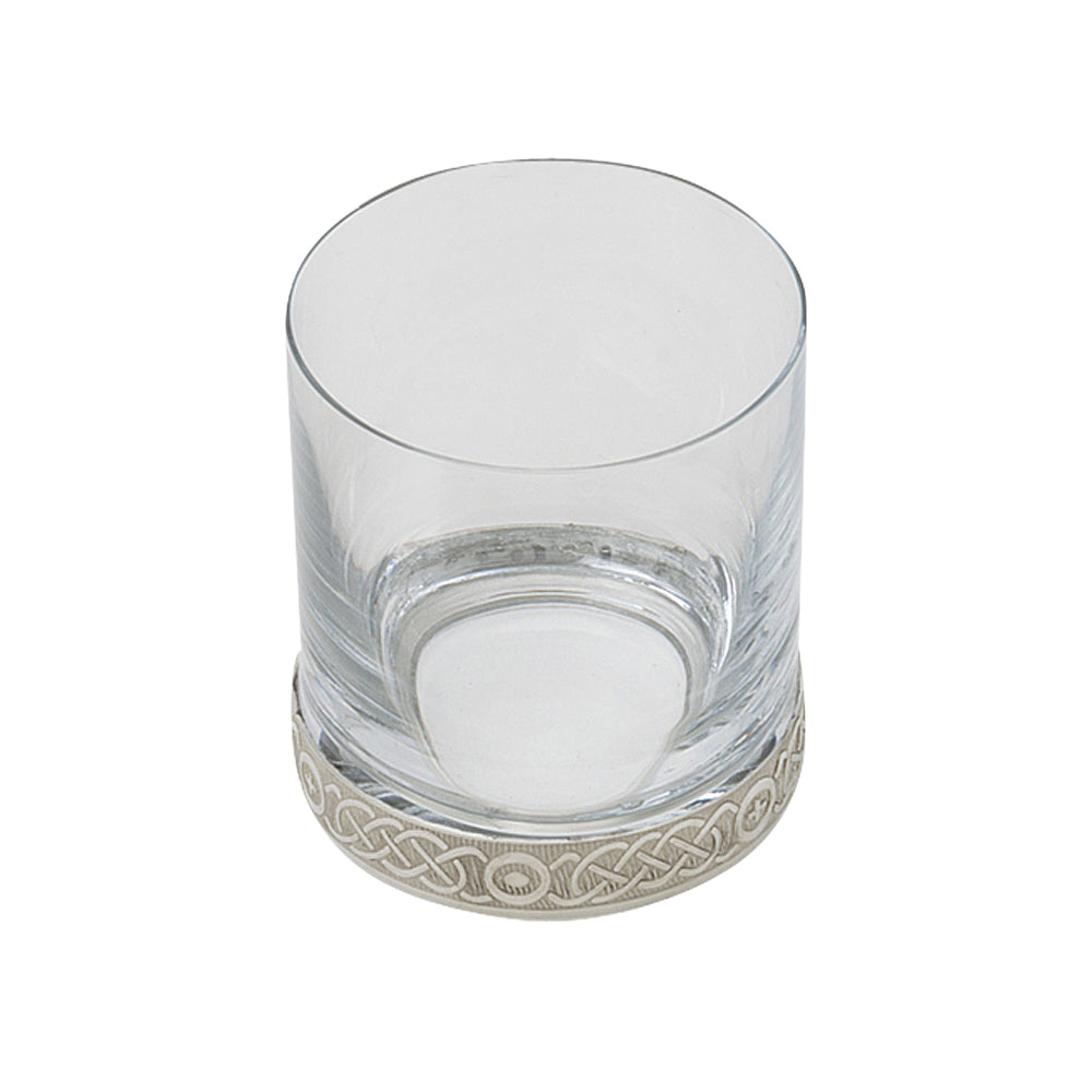 28cl Glass and Pewter Whisky Tumbler