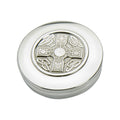 90mm Round Trinket Box with insert, Iona Cross