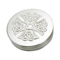 90mm Round Trinket Box  Plain    Cross