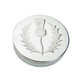 90mm Round Trinket Box Thistle