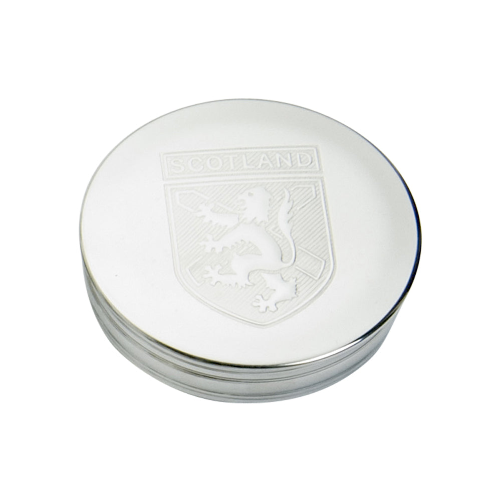 90mm Round Trinket Box Scotland