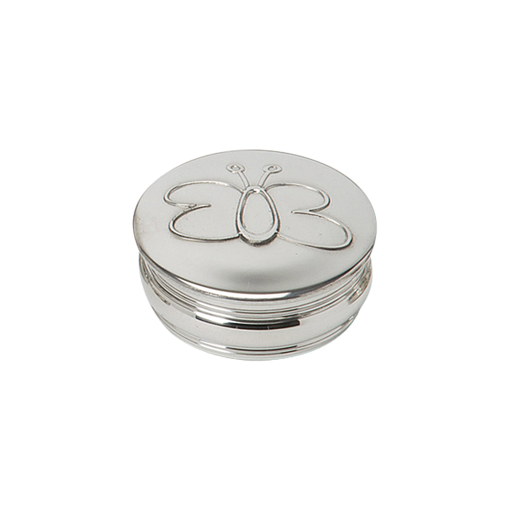 50mm Round Trinket Box Butterfly