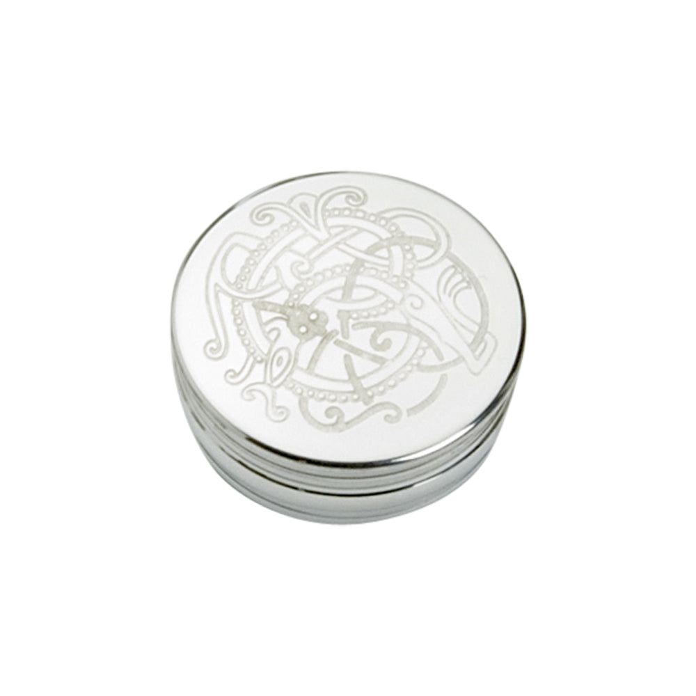 50mm Round Trinket Box, Entwined Celtic