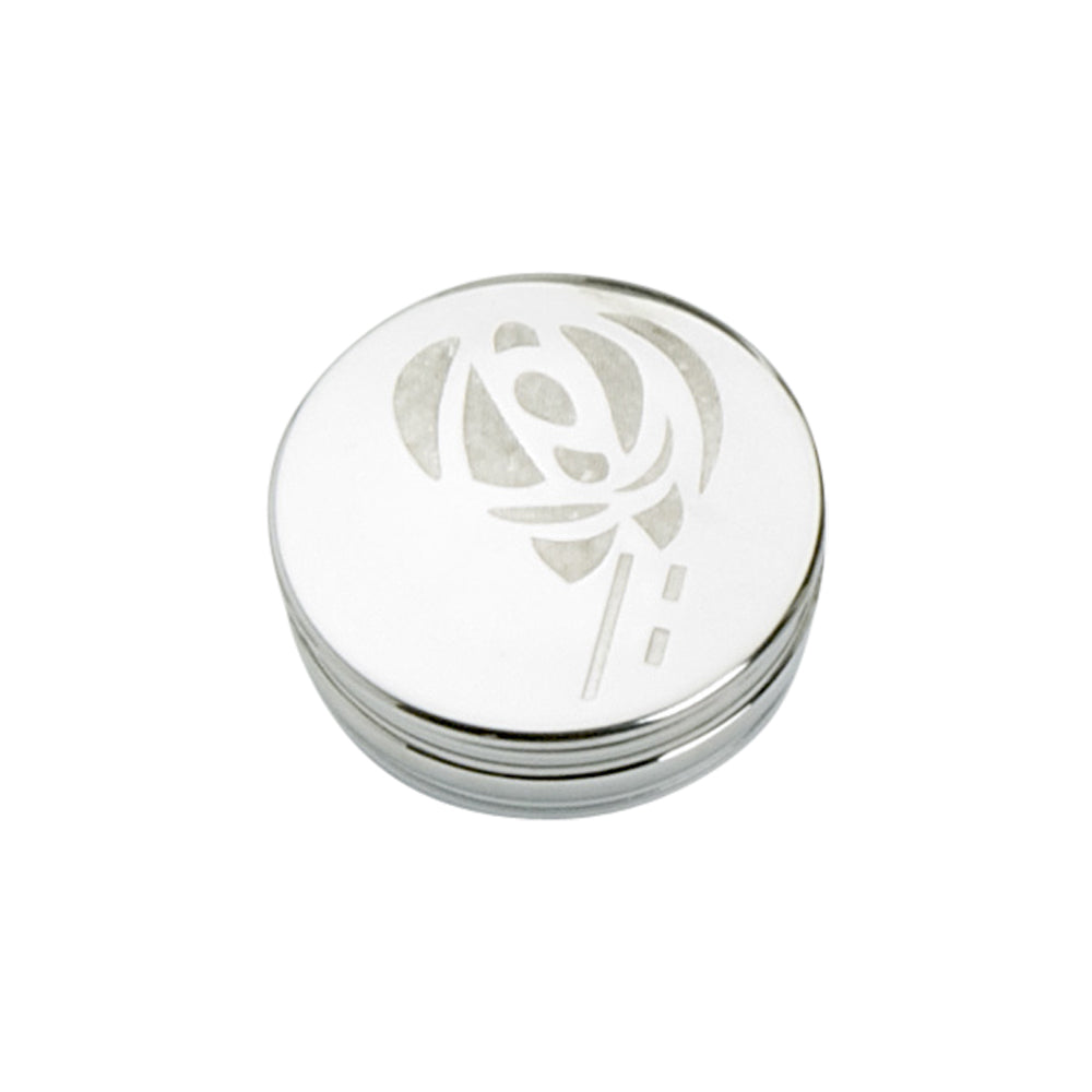 50mm Round Trinket Box, Glasgow Rose