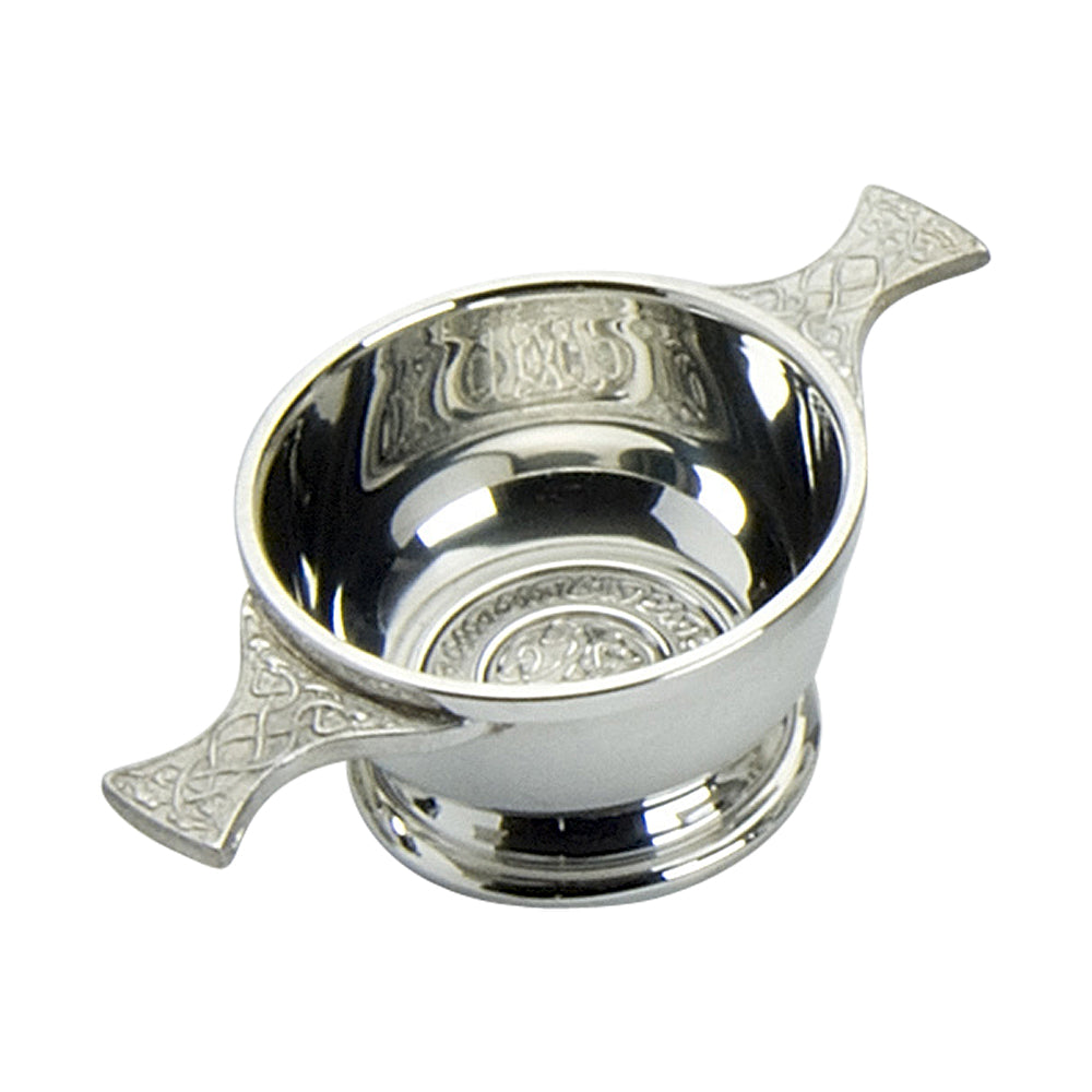 2" Quaich, Plain rim and Celtic insert