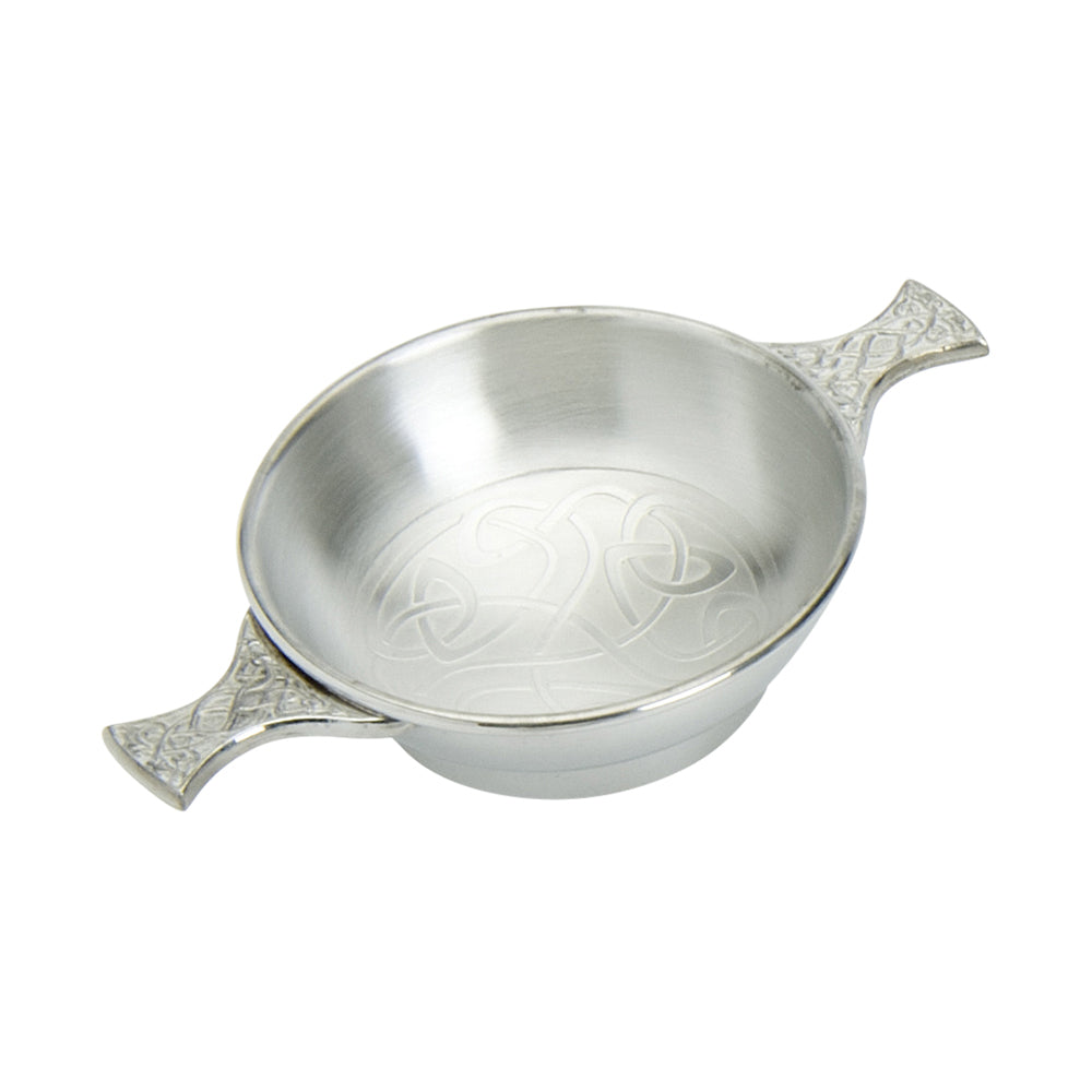4" Quaich Classic. Celtic Scroll
