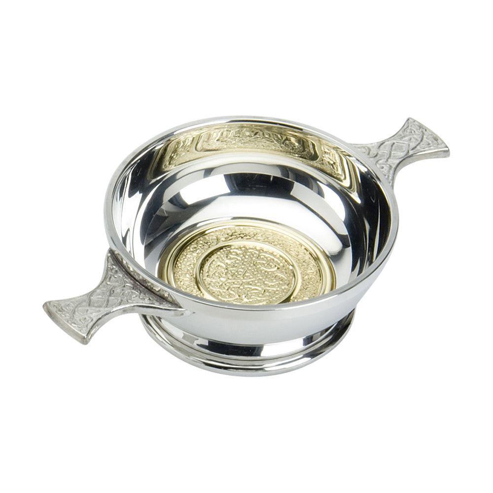 4" Quaich Celtic - Brass