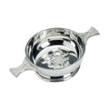 4" Quaich, Stamped Thistle  No Wire