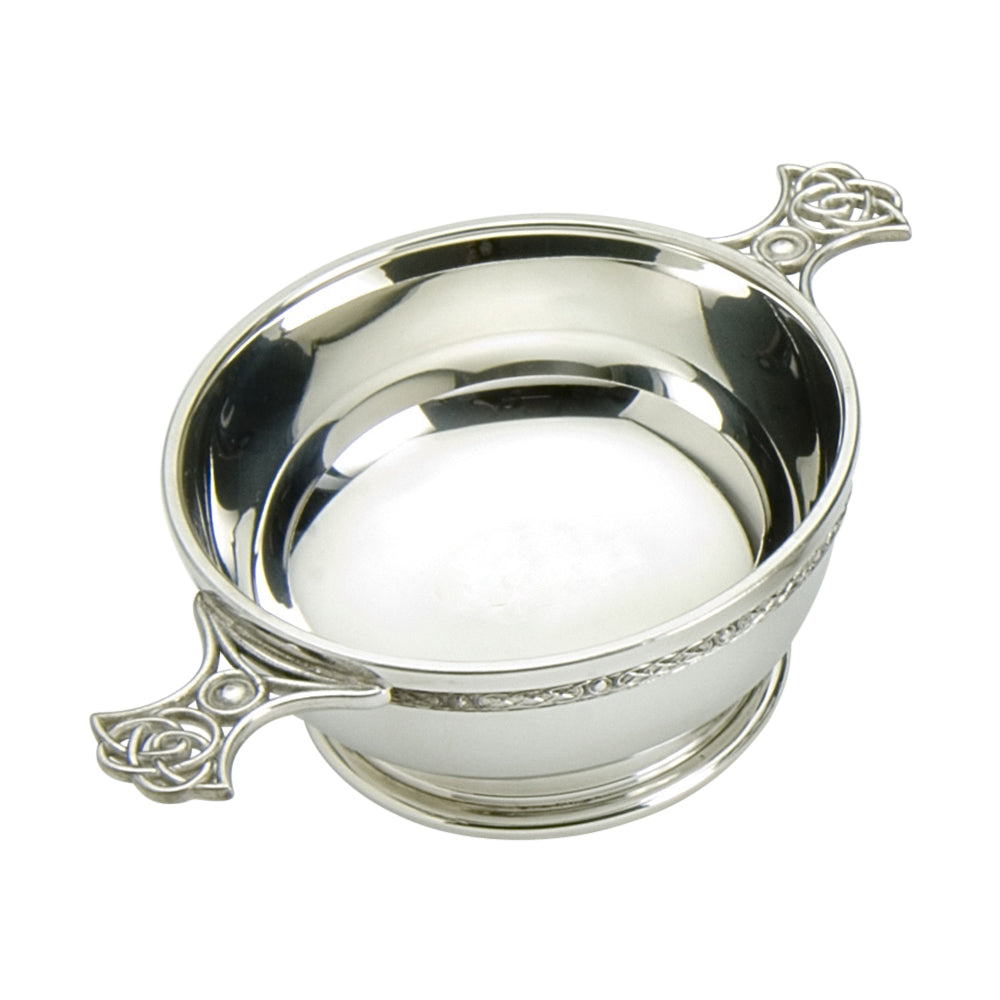 5" Quaich     Celtic Weave handle