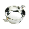 5" Quaich     Celtic Weave handle   Topaz