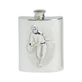 4oz Hip Flask, Stamped Rugby Scene