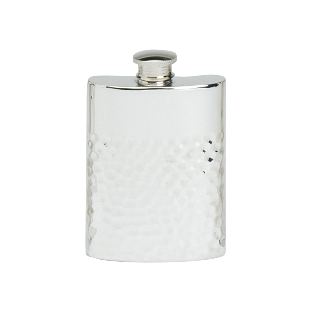 4oz Hip Flask, Half Hammered