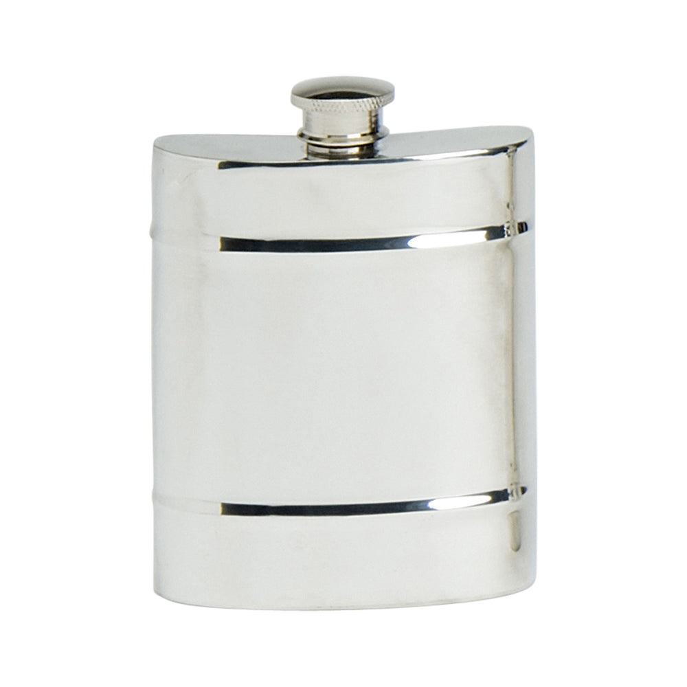 6oz Hip Flask, Double Band