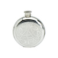 6oz Round Flask Classic. Celtic Scroll