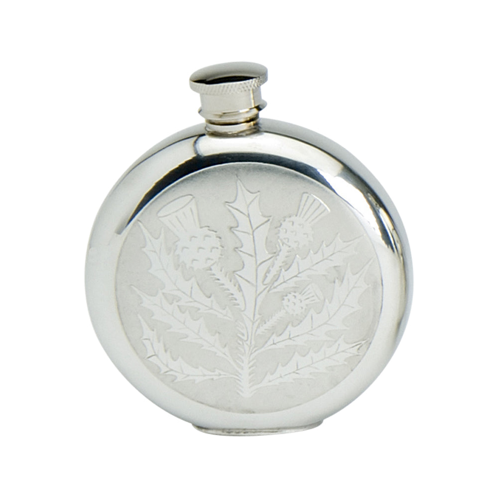 6oz Round Flask Classic, Thistle