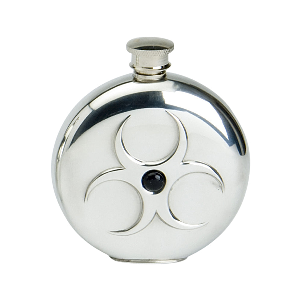 6oz Round Flask, Onyx   Hazard