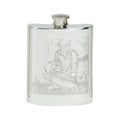 6oz Hip Flask, Fishing Scene