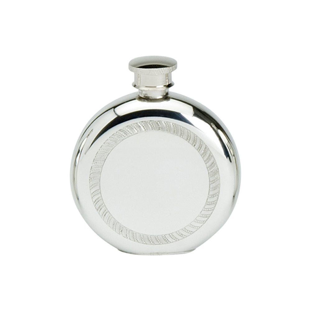 4oz Round Flask, Knurl