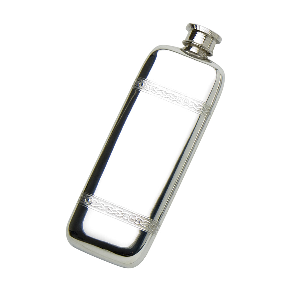 3oz Pocket Flask  Celtic Wire