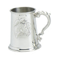 1 Pint Tankard. Stamped Horse Scene