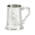 1 Pint Tankard. Stamped Football Scene