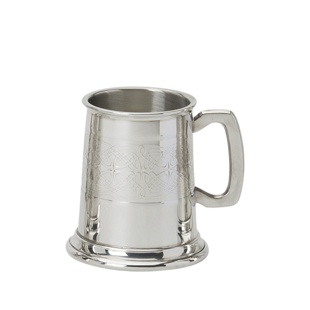 ½ Pint Tankard Celtic Panel
