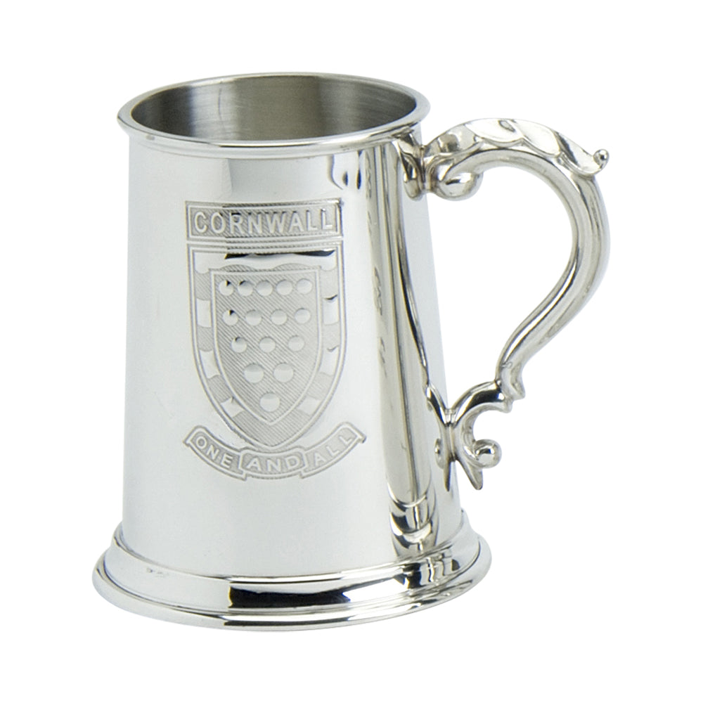 1 Pint Tankard Cornwall Scene
