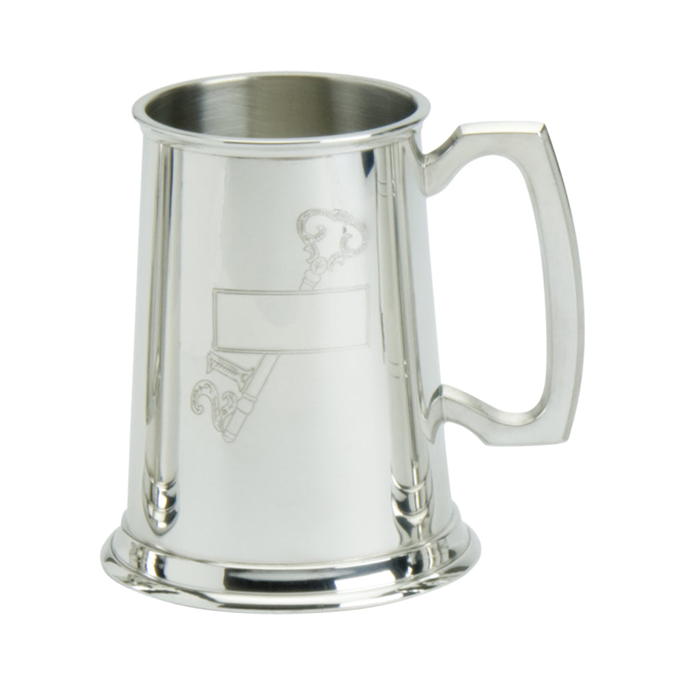 1 Pint Tankard. Stamped 21 key