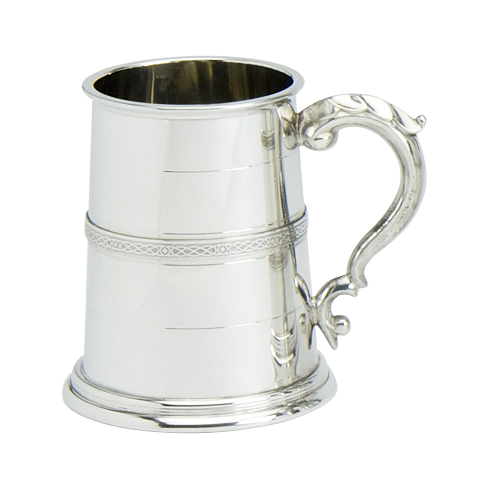 1 Pint Tankard, Stuart Glass Base
