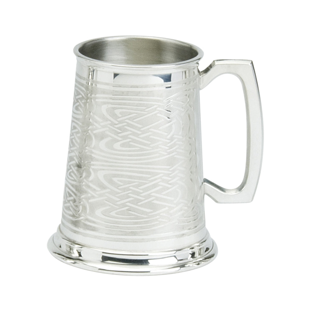 1 Pint Tankard. Rolled Celtic
