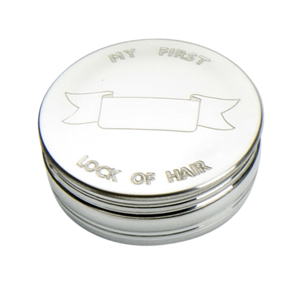 50mm Round Children's Box, Lock of Hair