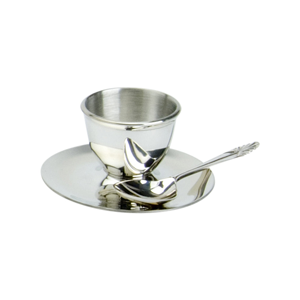 Saucer Egg Cup & Spoon